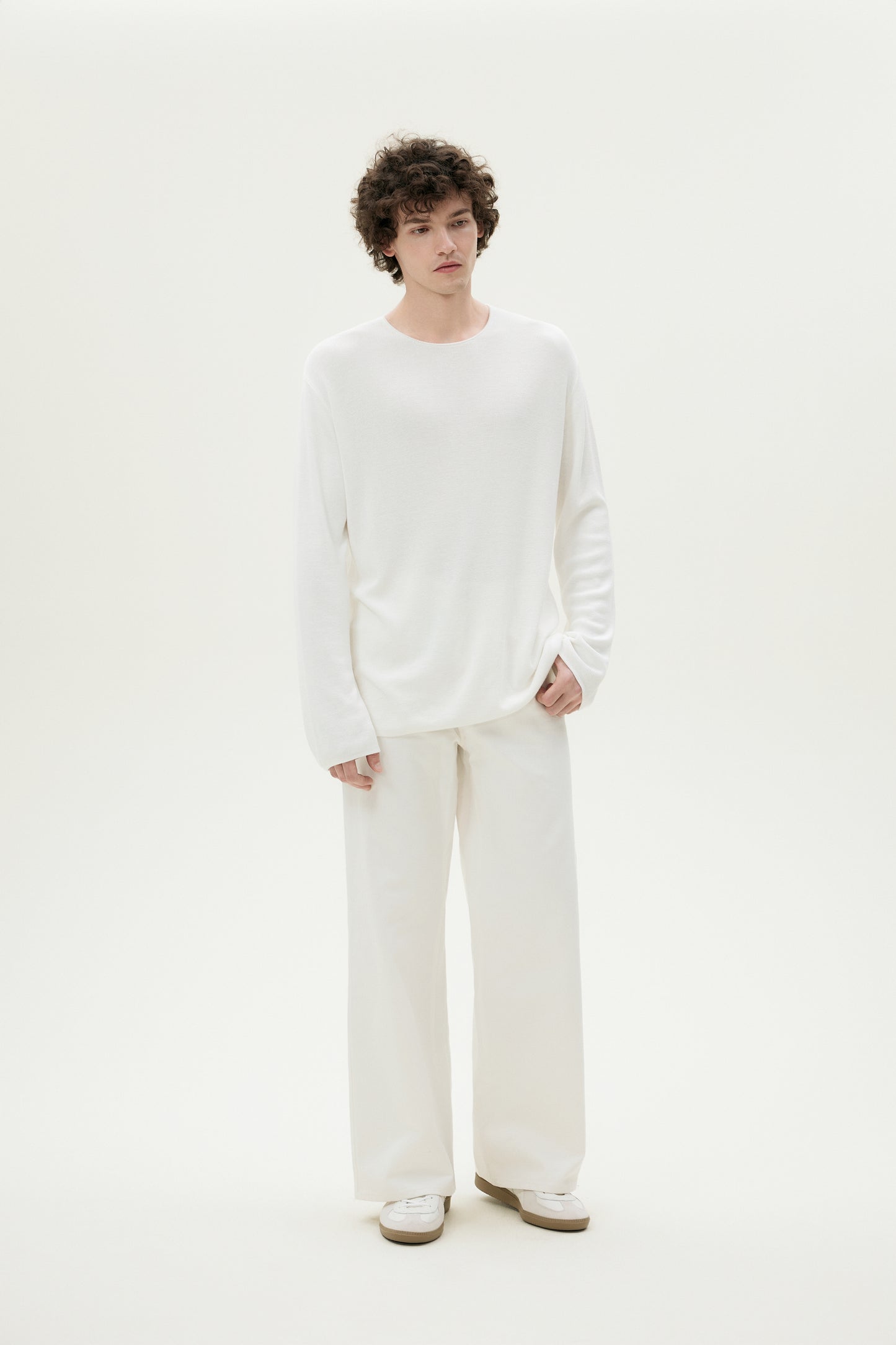 Pure Color Linen Blend Knit
