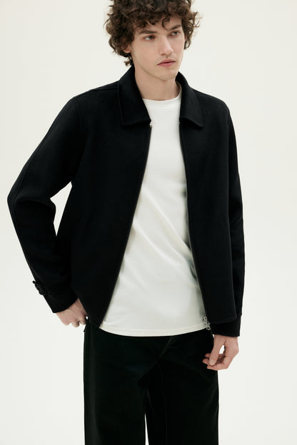 Cashmere Wool Silk Blend Classic Jacket