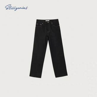 BLACK SELVEDGE DENIM JEANS