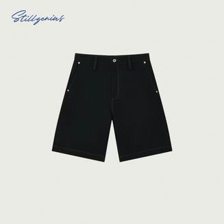 BLACK SELVEDGE DENIM SHORTS