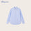 BLUE-EDGED PLEATED SHIRT